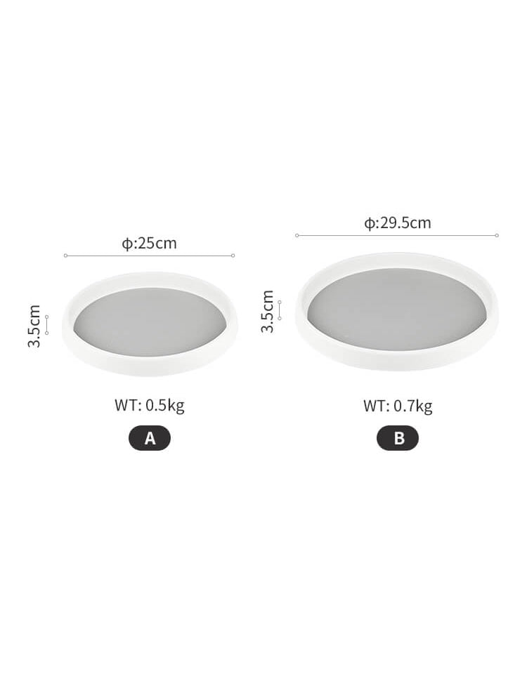 Plateau de rangement rotatif en plastique pour cuisine