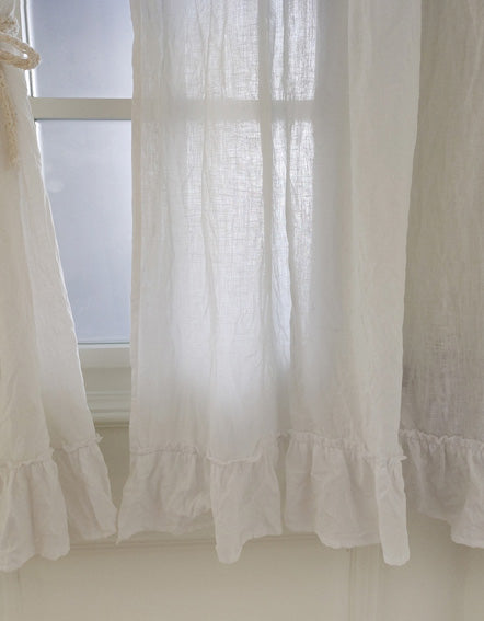 Lotus Lace Linen Door Curtains