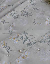 Tablier de cuisine imperméable à motif floral pastoral