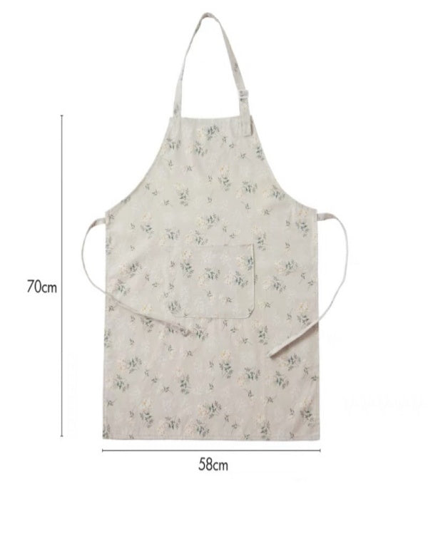 Tablier de cuisine imperméable à motif floral pastoral