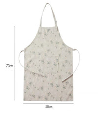 Delantal impermeable para cocinar en casa con motivos florales pastorales