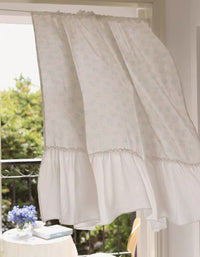 Pastoral Floral Pure Cotton Ruffle Curtains