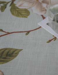 Pastoral Gardenia Cotton and Linen Table Cloth