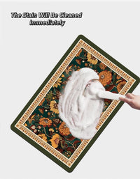 Pastoral Retro Print Quick-Drying Non-Slip Bathroom Mat