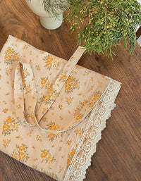 Pastoral Yellow Flower Pure Cotton Curtains