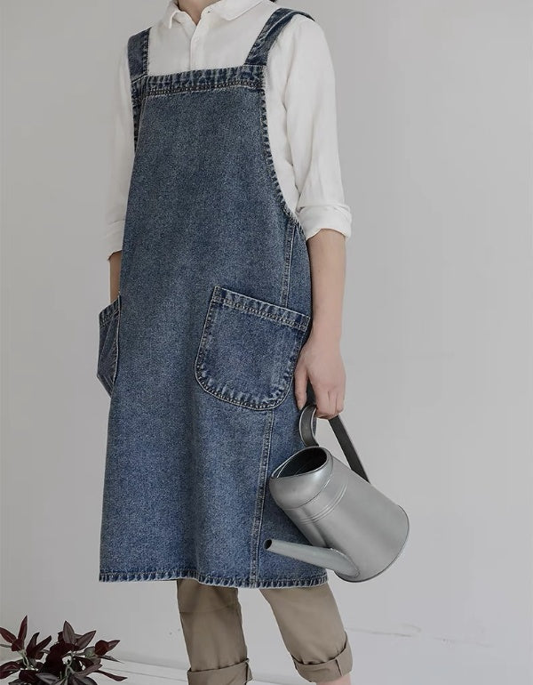 Pure Cotton Thickened Canvas Denim Apron