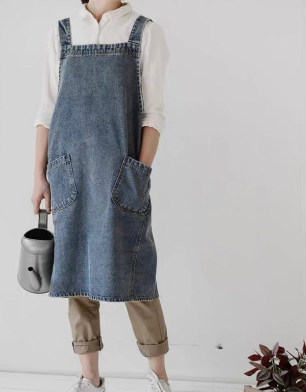 Pure Cotton Thickened Canvas Denim Apron