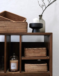 Rattan Weaving Frame Storage Basket