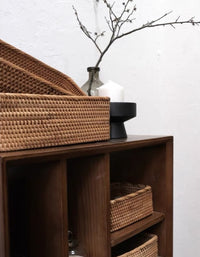 Rattan Weaving Frame Storage Basket