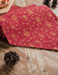 Set de table imprimé Red Bell pour Noël 