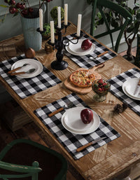 Red and Black Plaid Christmas Table Runner