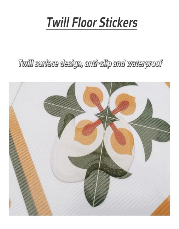 Papel tapiz autoadhesivo con diseño de flores retro