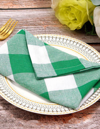 Rustic Checkered Cloth Napkins (2PCS)