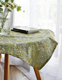 Rustic Style Embroidery Tablecloth