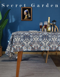 Secret Garden Cotton And Linen Table Cloth