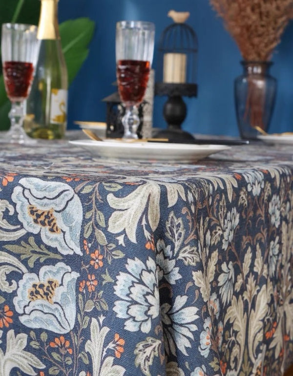 Secret Garden Cotton And Linen Table Cloth