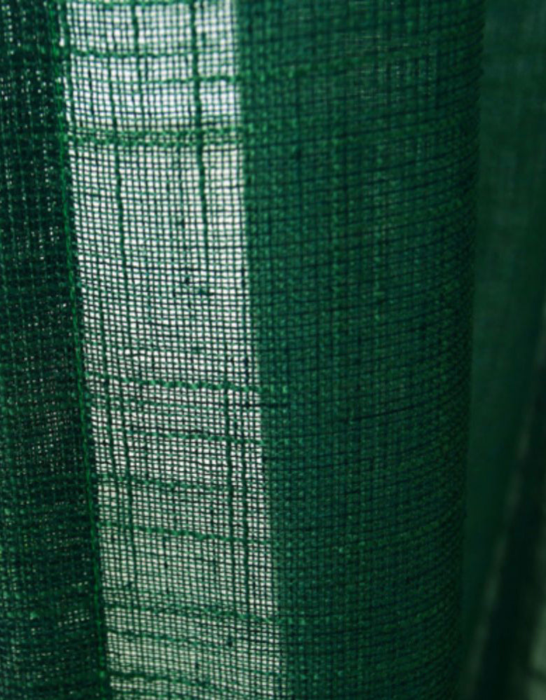 Simple Classic Green Linen Curtain