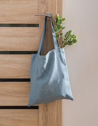 Simple Minimalist Organic Linen Tote Bag