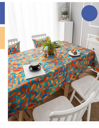 Nappe simple en coton et lin épais en rotin de saule orange