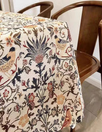 Thickened Jacquard Pastoral Retro Fabric Table Cloth