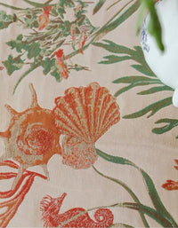 Nappe épaisse en jacquard américain à motif de conque sous-marine