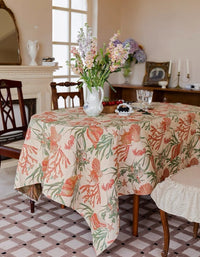 Undersea Conch Art American Jacquard Thickened Table Cloth