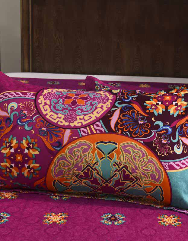 Vibrant Mandala Pattern Luxurious Bohemian Bedding Set (3PCS)