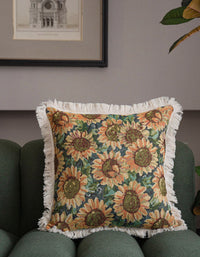 Housses de coussin en jacquard de style campagnard vintage 