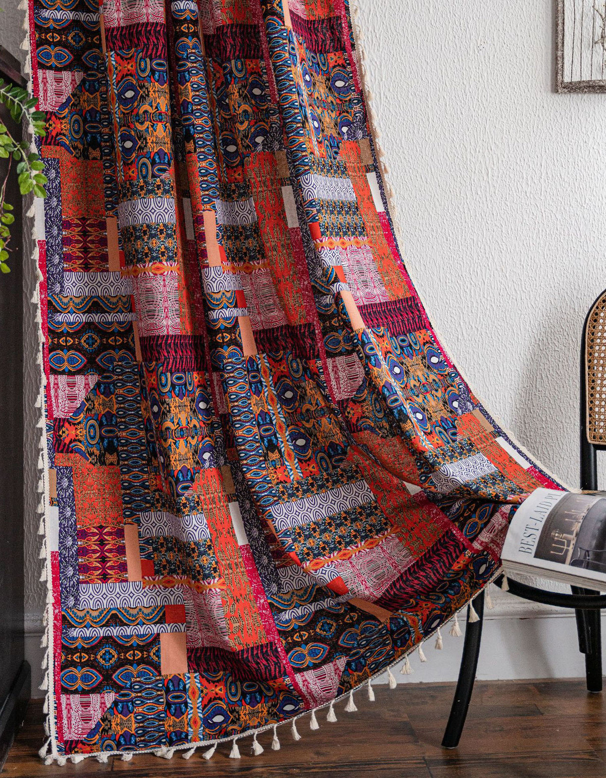 Printed Bohemian Element Vintage Curtains