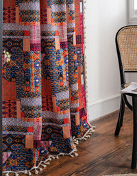 Printed Bohemian Element Vintage Curtains