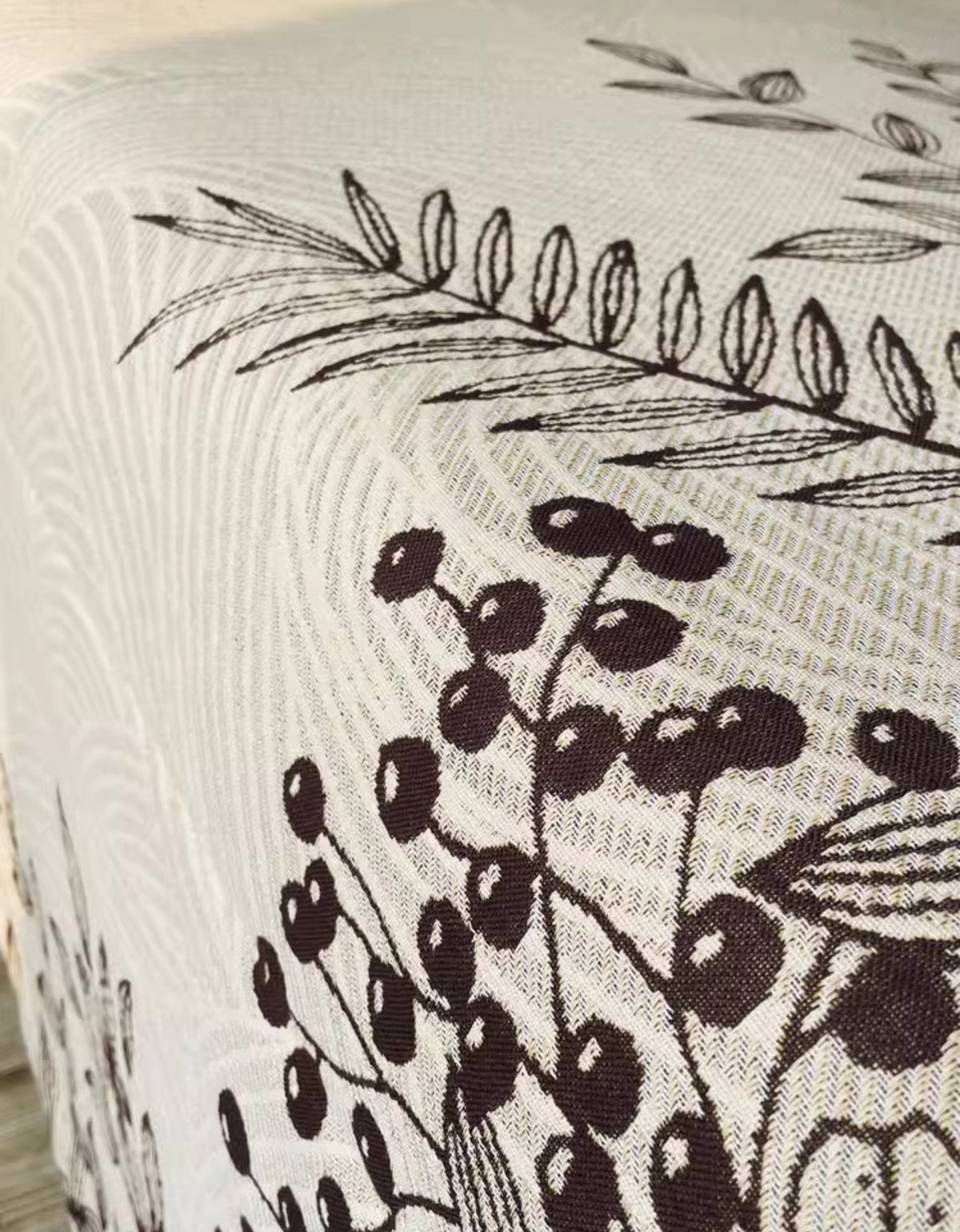 Manta de dormitorio de algodón puro con estampado de flores vintage