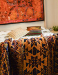 Vintage Indian Style Blankets Sofa Cover