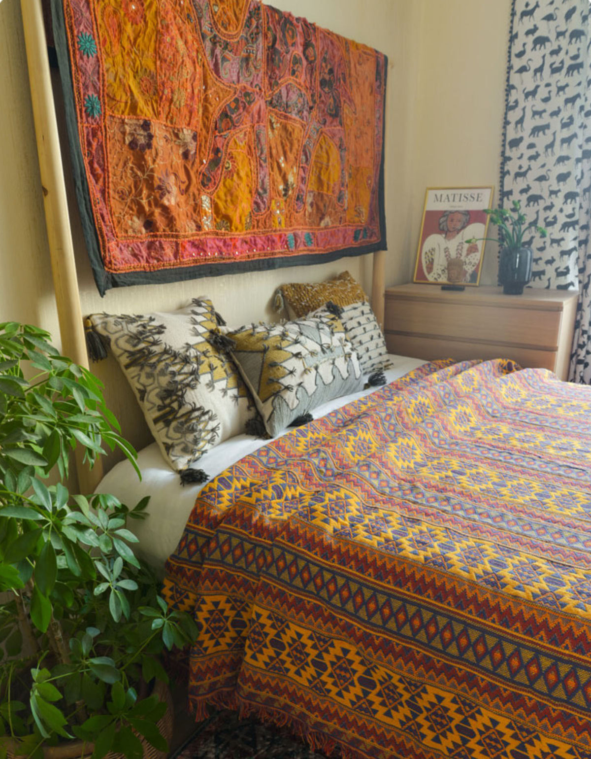 Vintage Indian Style Blankets Sofa Cover