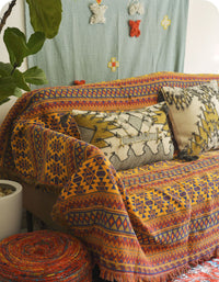 Vintage Indian Style Blankets Sofa Cover