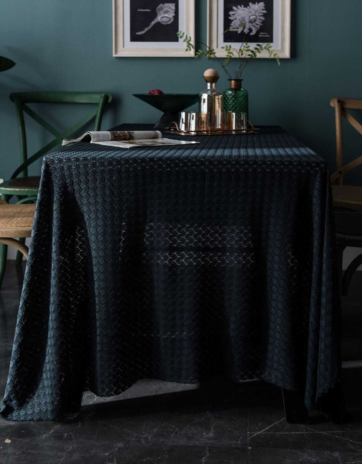 Vintage Jacquard Lace Tablecloth