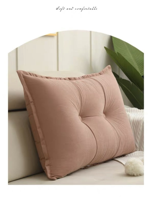 Housse de coussin Tatami pour salon et chambre à coucher de style crème blanc/rose