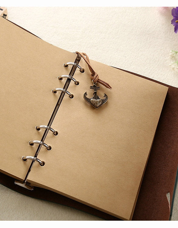 A6 Vintage Leather Pirate Notebook