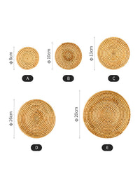 Handmade Rattan Woven Circular Placemat