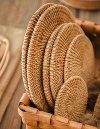 Handmade Rattan Woven Circular Placemat