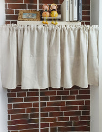 Pure Linen Rod Packet Half Curtain