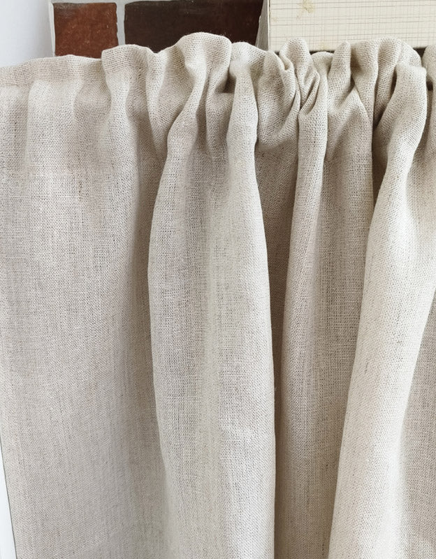 Pure Linen Rod Packet Half Curtain