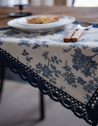 China Porcelain Pattern Blue Printed Placemats