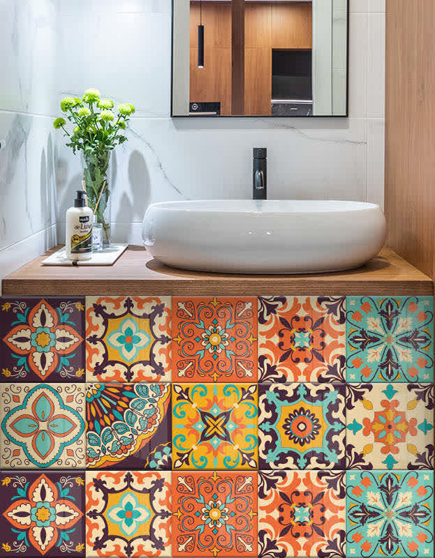 24 piezas de pegatinas de pared con diseño abstracto, impermeables y para hacer tú mismo