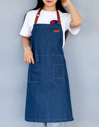 Adjustable Denim Apron with Pocket