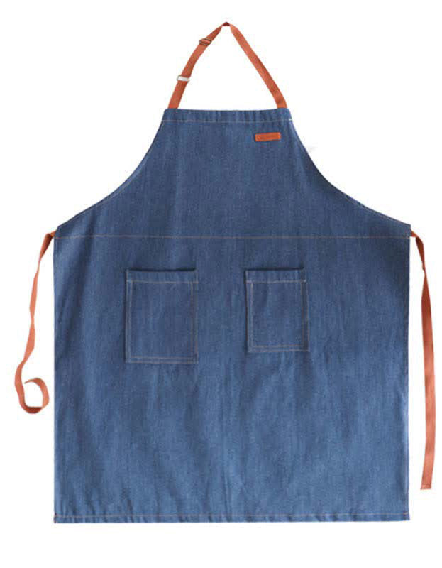 Tablier en jean ajustable avec poche