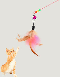 Brown Feather Teaser Cat Toy