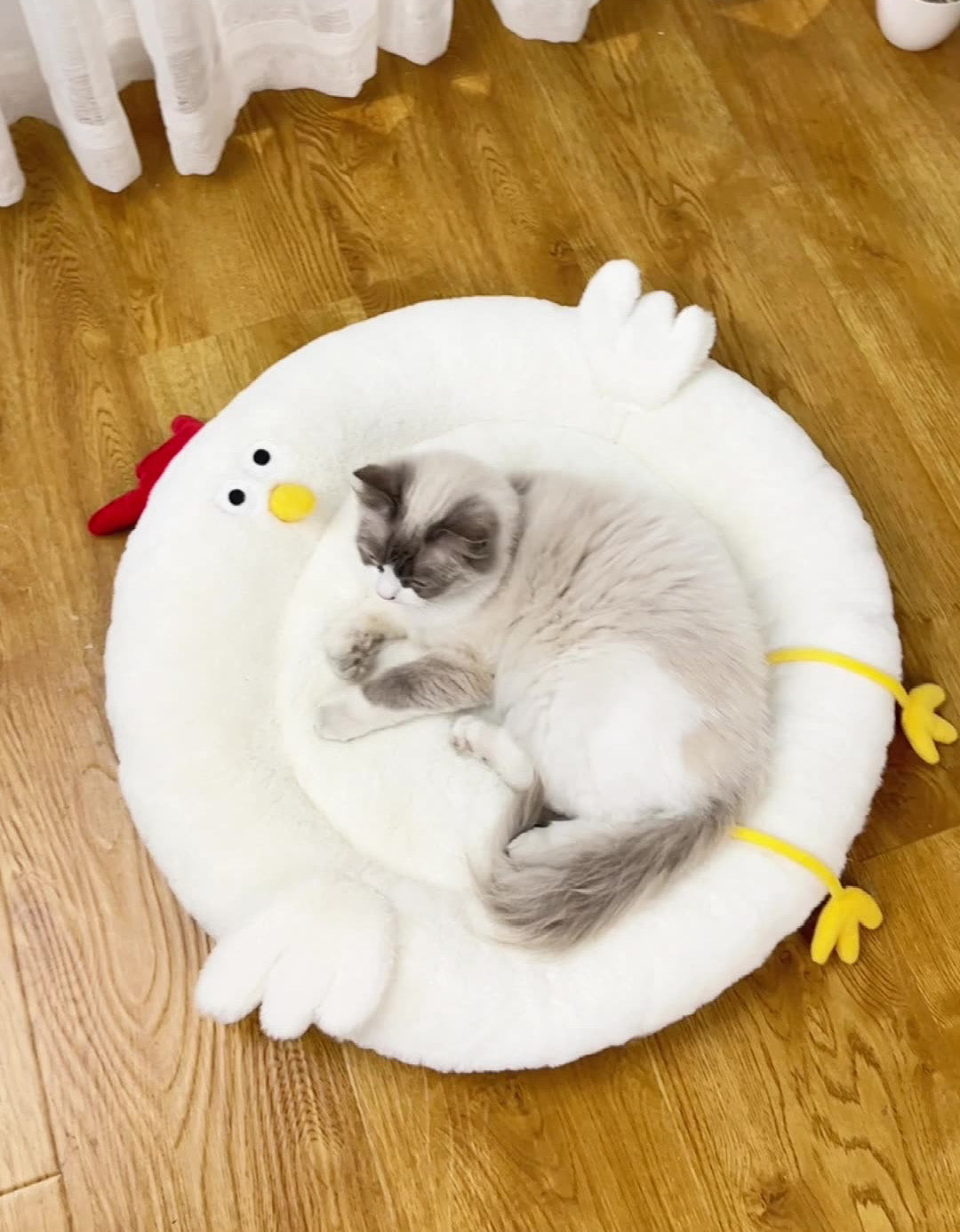 Cartoon Cute Round Plush Pet Mat