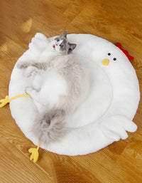 Cartoon Cute Round Plush Pet Mat