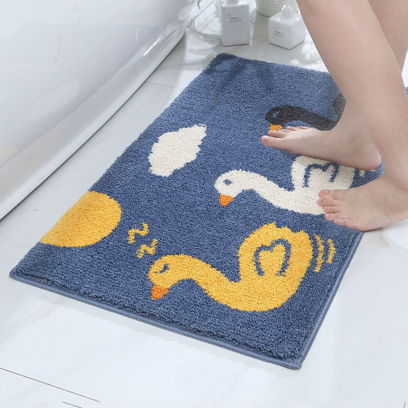 Alfombrilla de baño antideslizante absorbente con diseño de dibujos animados