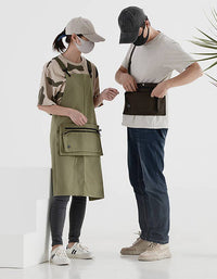 Cotton Canvas Waterproof Apron With Portable Bag